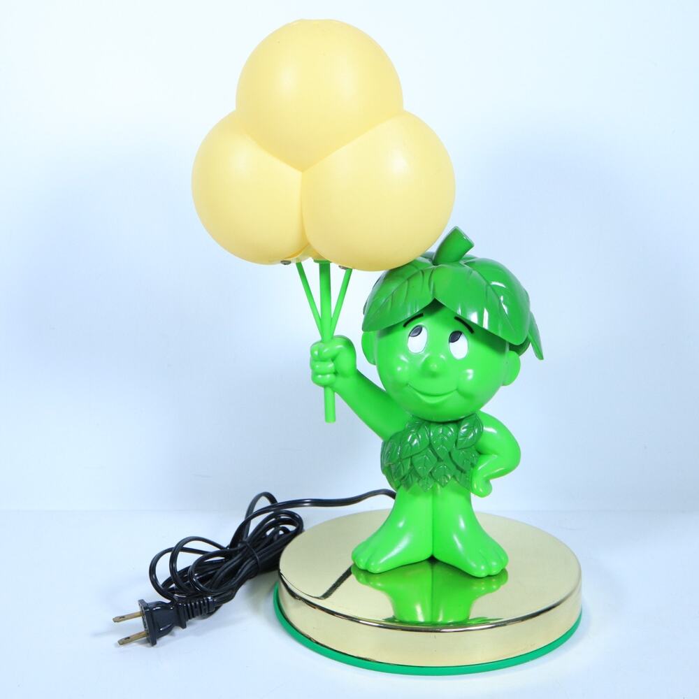 1985 Vtg Green Giant L'il Sprout Touch Lamp Promo Advertising Character Working